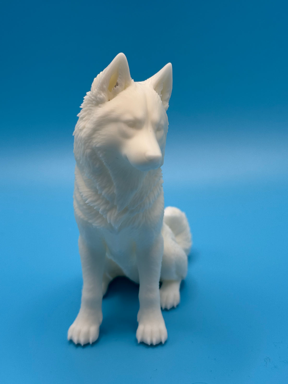 Gini Art Siberian Husky Dog Figurine 3D Printed Resin Statue Dog Lovers Gift