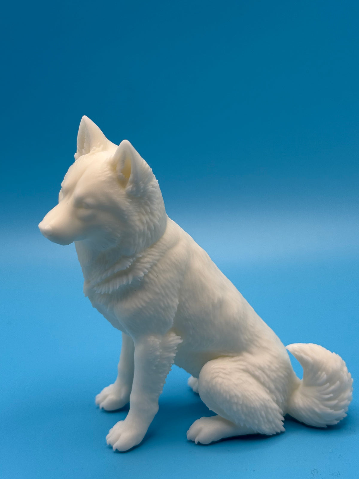 Gini Art Siberian Husky Dog Figurine 3D Printed Resin Statue Dog Lovers Gift
