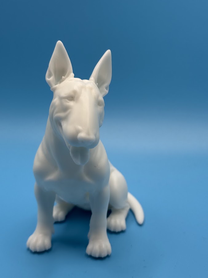 Gini Art Bull Terrier Dog Figurine 3D Printed Resin Statue Dog Lovers Gift