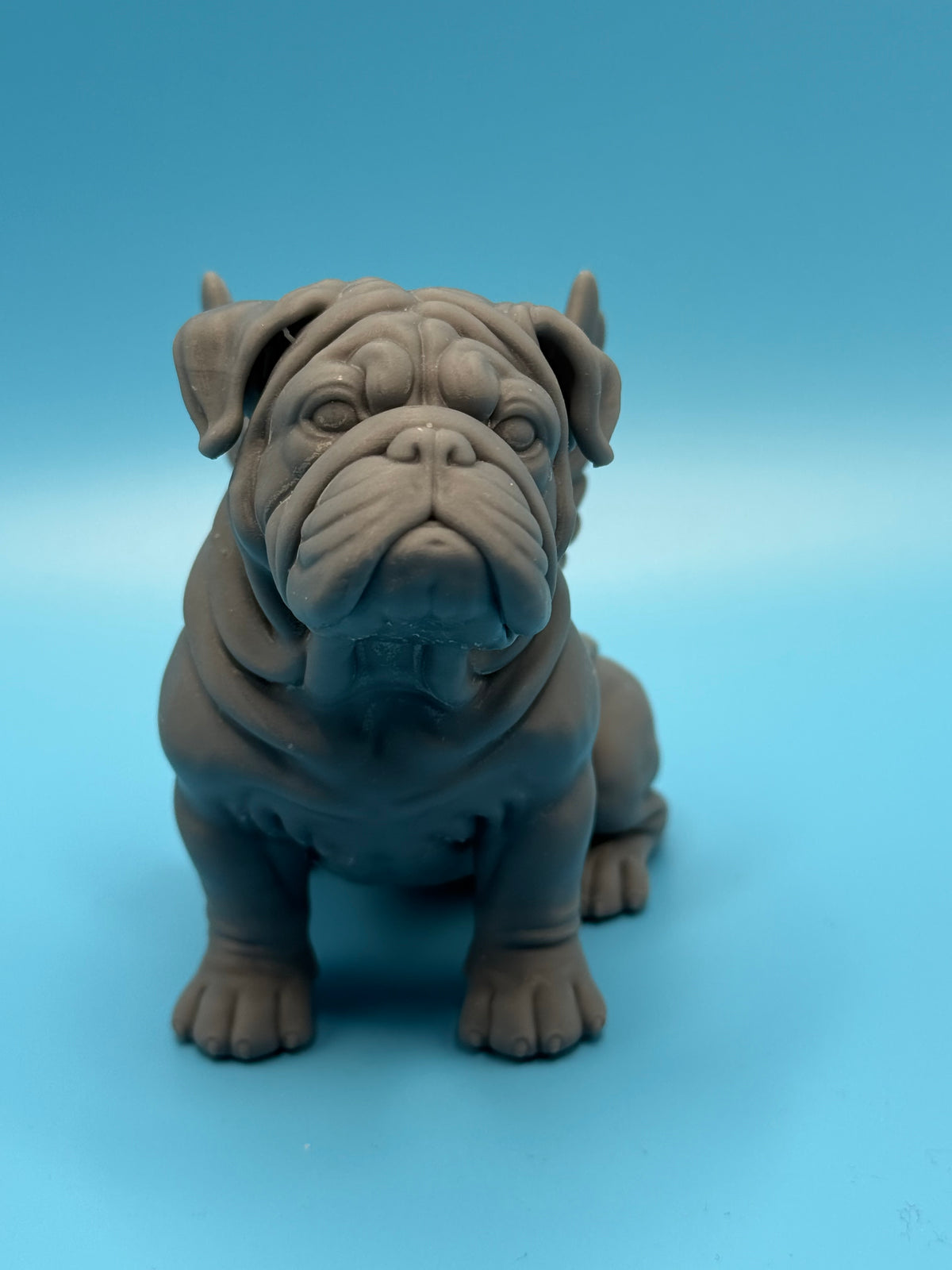 Gini Art English Bulldog Angel Wings Dog Figurine 3D Printed Resin Statue Gift