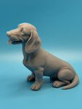 Gini Art Dachshund Dog Figurine 3D Printed Resin Statue Gift