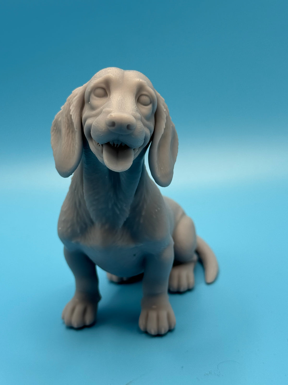 Gini Art Dachshund Dog Figurine 3D Printed Resin Statue Gift