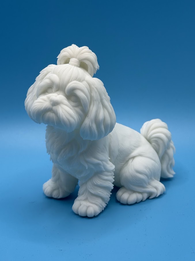 Gini Art Shih Tzu Dog Figurine 3D Printed Resin Statue Dog Lovers Gift