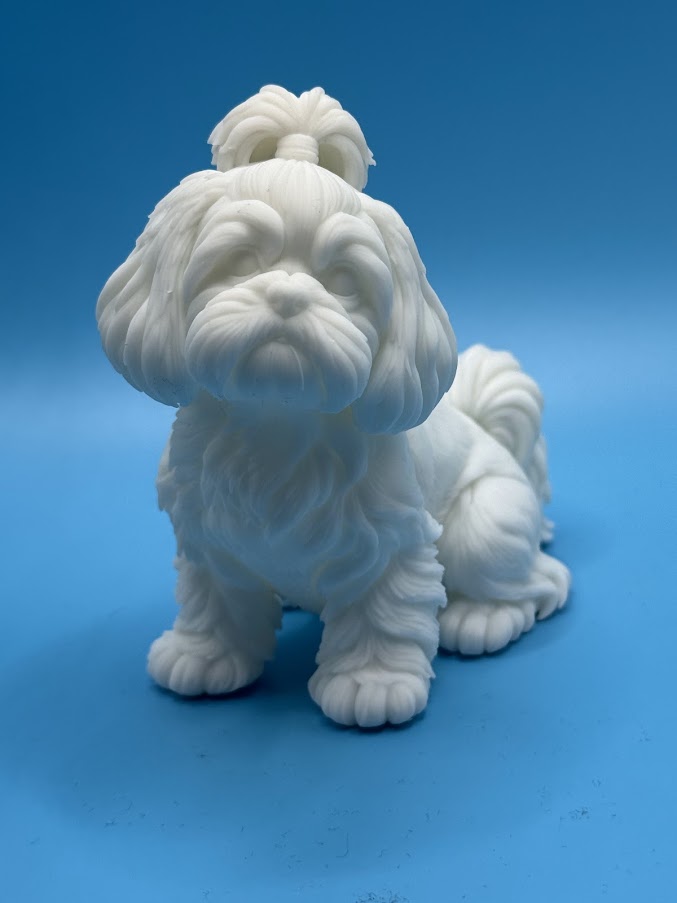 Gini Art Shih Tzu Dog Figurine 3D Printed Resin Statue Dog Lovers Gift