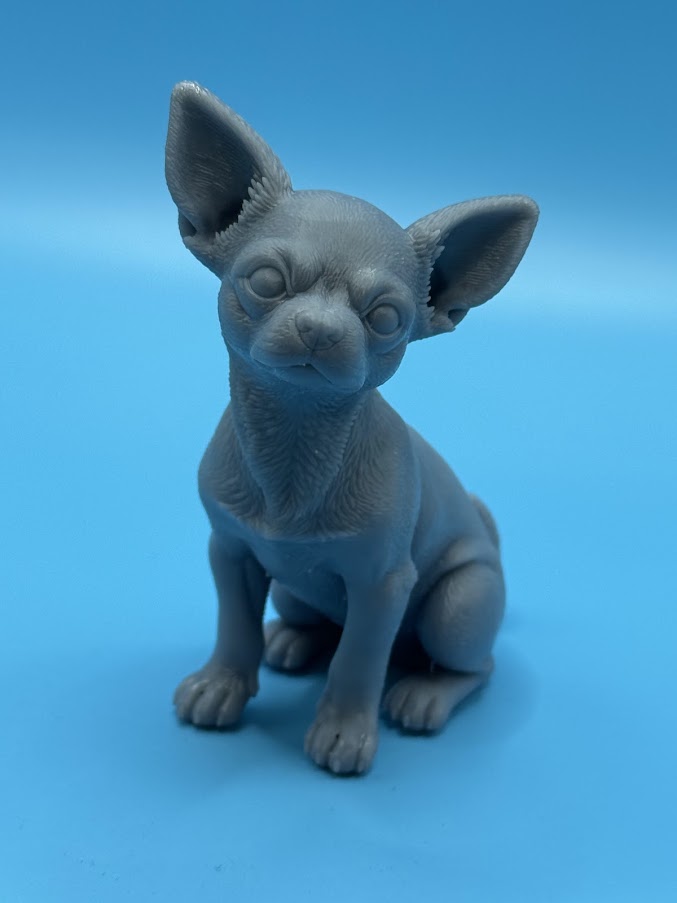 Gini Art Chihuahua Dog Figurine 3D Printed Resin Statue Dog Lovers Gift