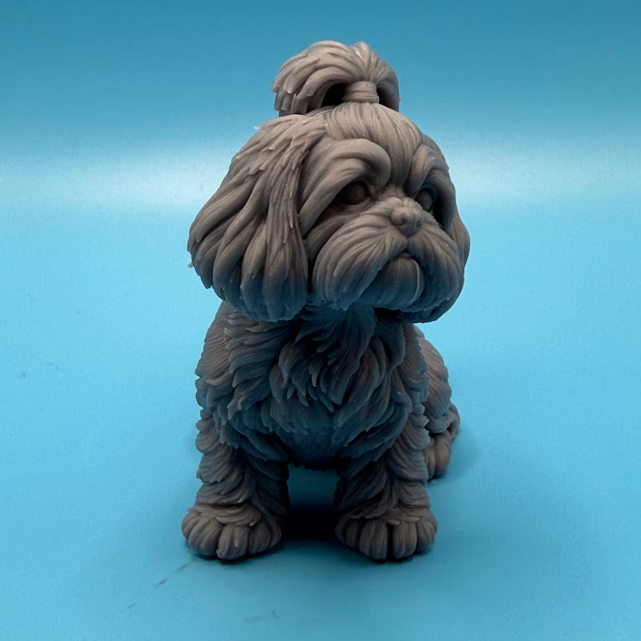 Gini Art Shih Tzu Dog Figurine 3D Printed Resin Statue Dog Lovers Gift