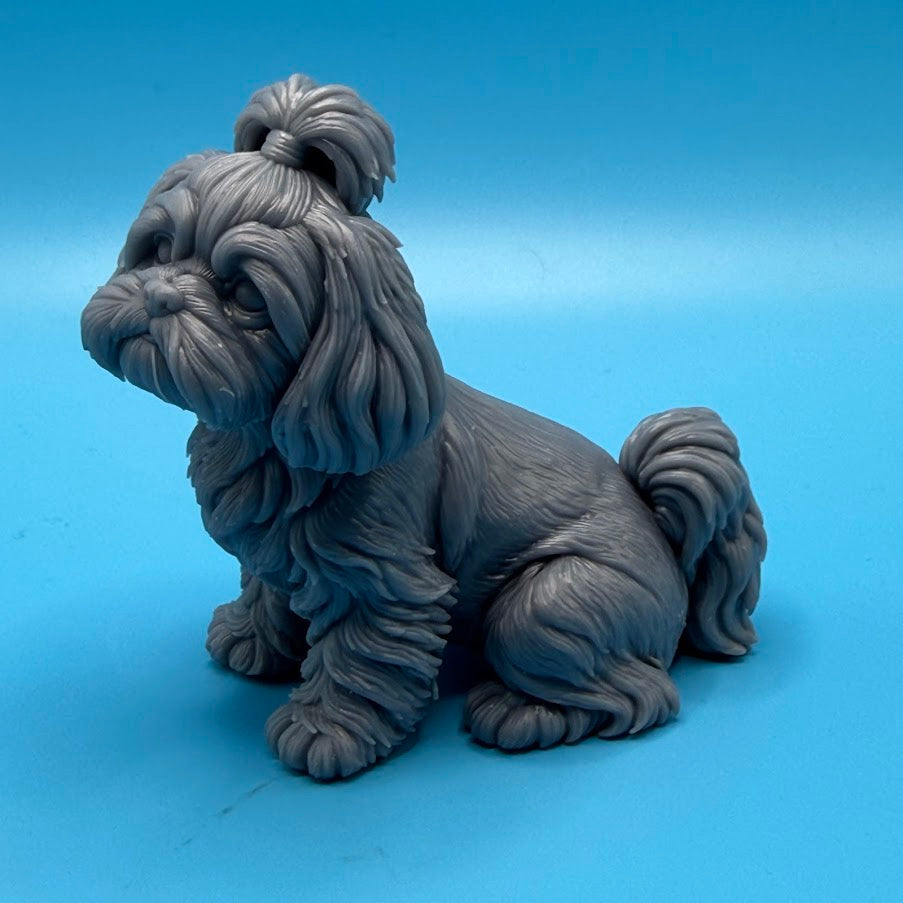 Gini Art Shih Tzu Dog Figurine 3D Printed Resin Statue Dog Lovers Gift