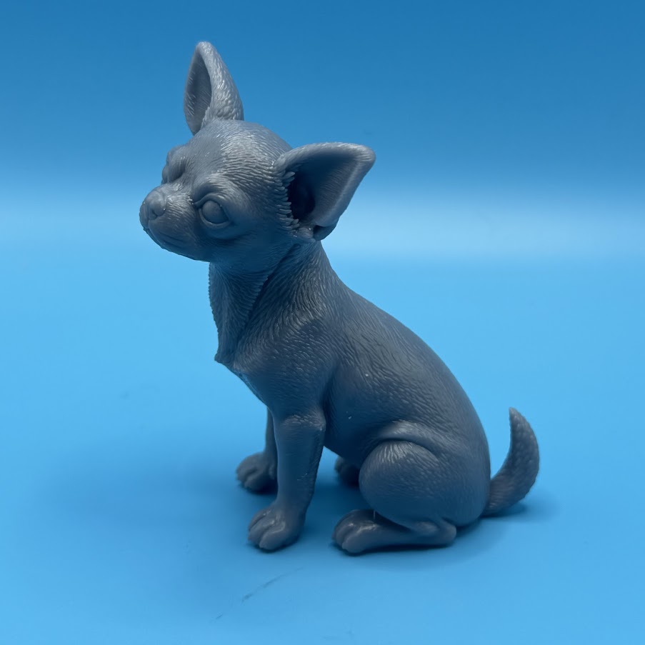 Gini Art Chihuahua Dog Figurine 3D Printed Resin Statue Dog Lovers Gift
